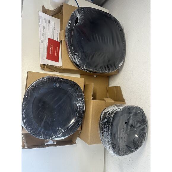 Dinnerware Set, Square 18-PCS Lightweight, Chip Resistant, Black - Picture 2 of 4